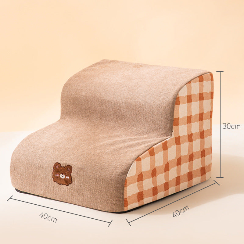 Soft Dog Stairs with Removable Sponge Steps