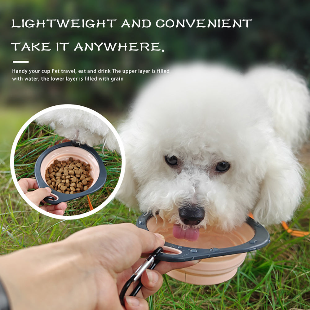 Collapsible Silicone Dog Travel Bowl