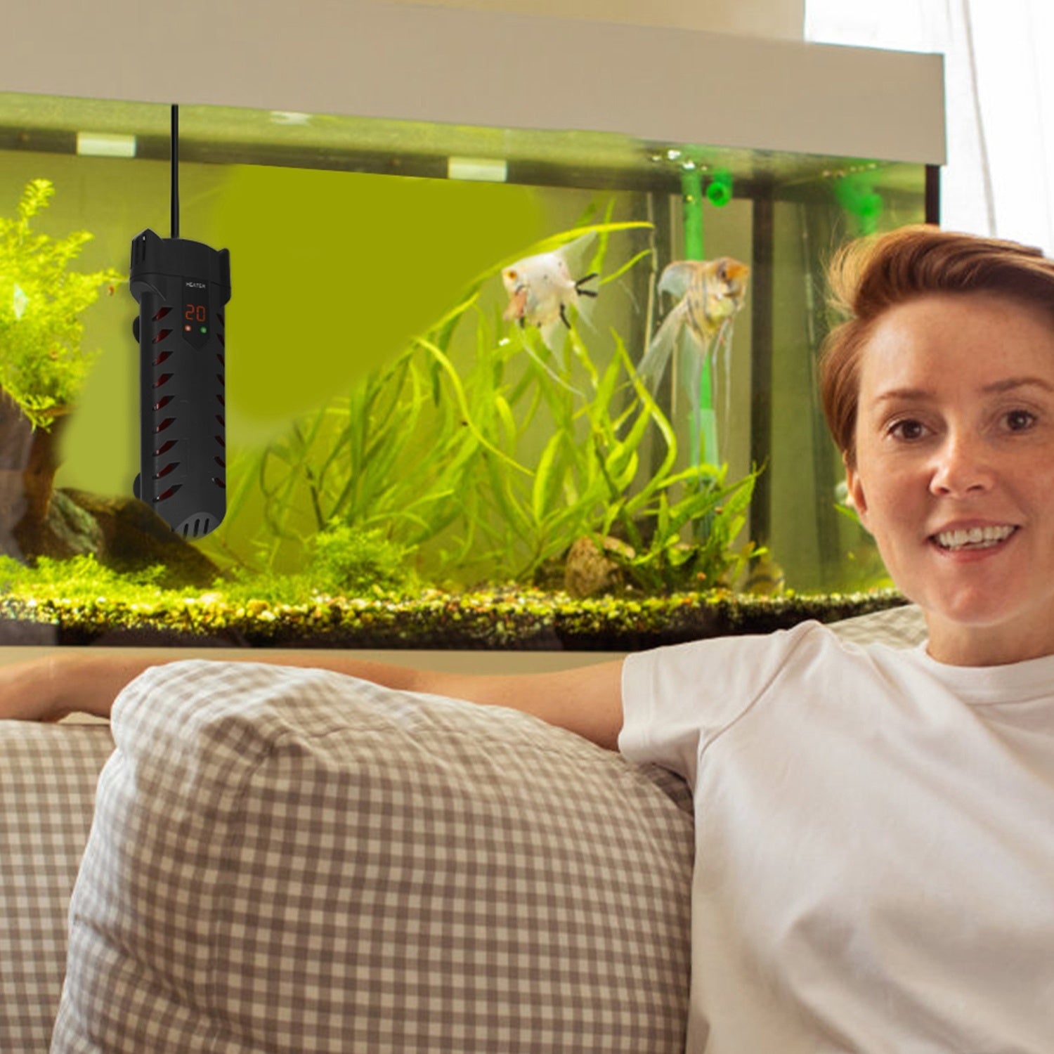 500W Submersible Aquarium Heater with External Controller