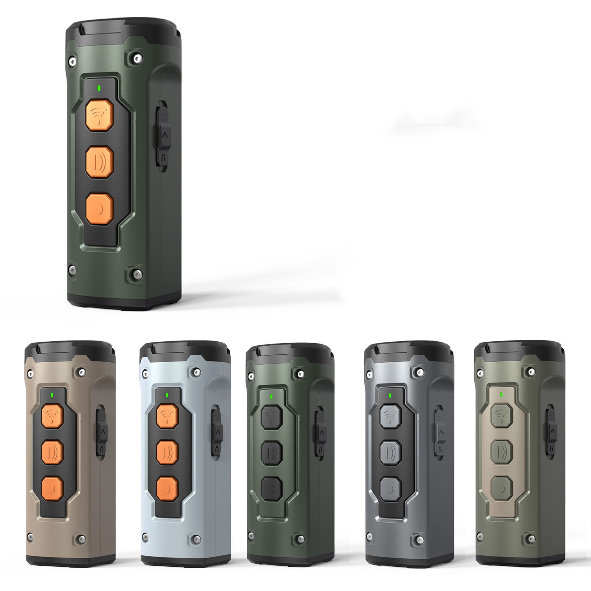 Ultrasonic Dog Repeller with Three Heads and Flashlight