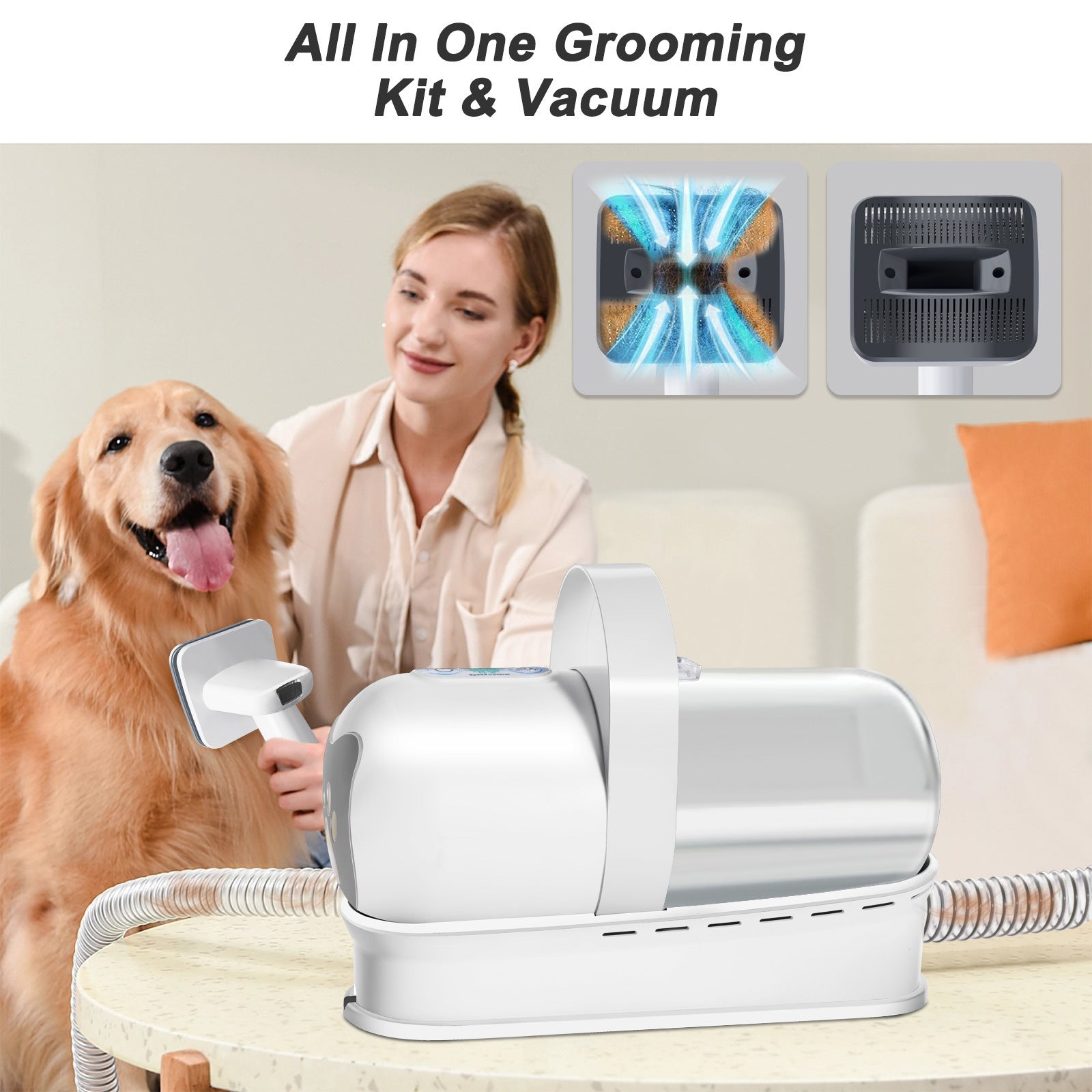 7 in 1 Pet Vacuum Grooming Tool
