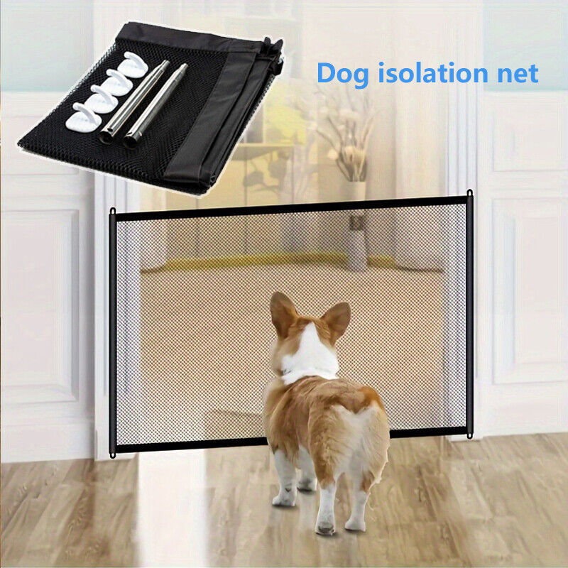 Portable Pet Safety Mesh Gate for Dogs and Cats