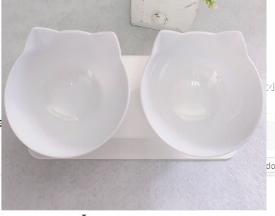 Ergonomic Raised Cat Feeder Protects Cervical Vertebrae