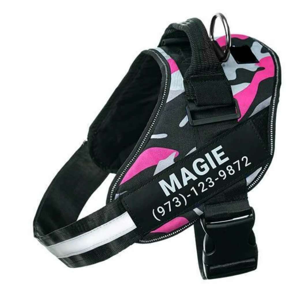 Custom Reflective No-Pull Dog Harness with Patch