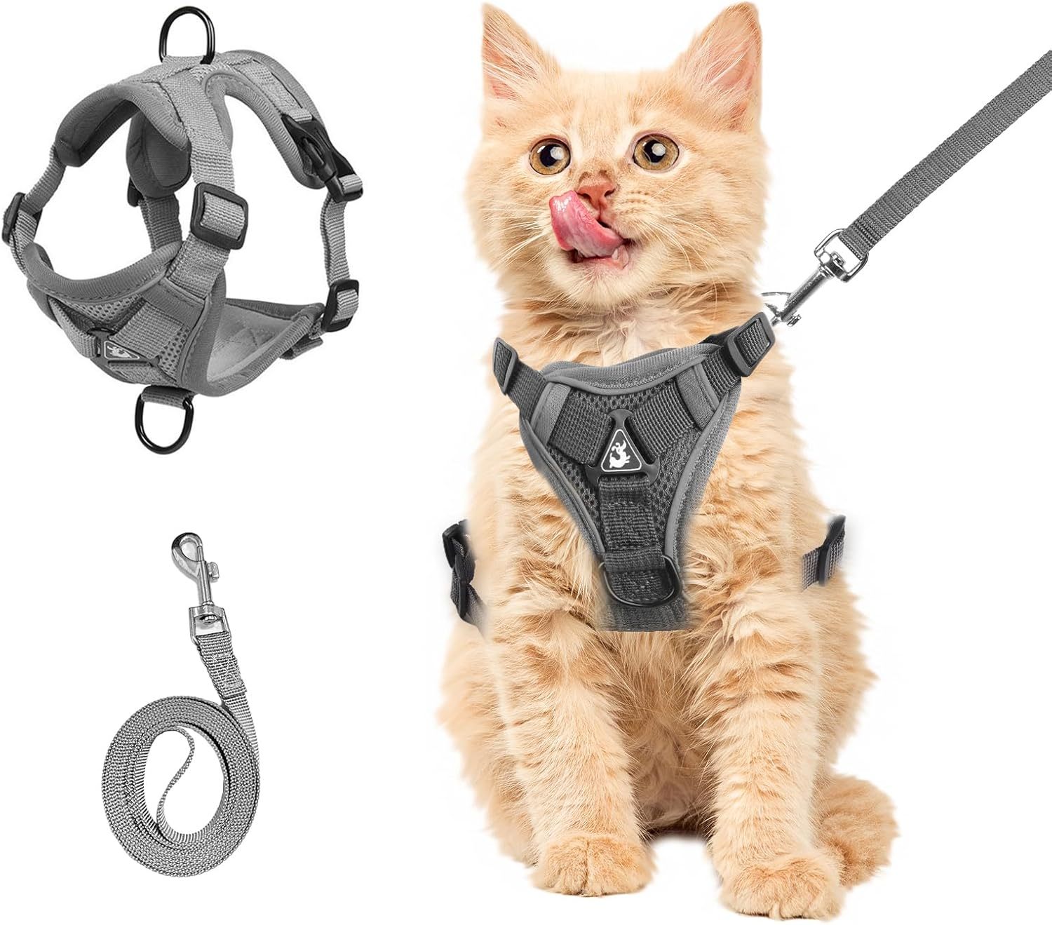 Anti-Escape Adjustable Cat Harness with Leash