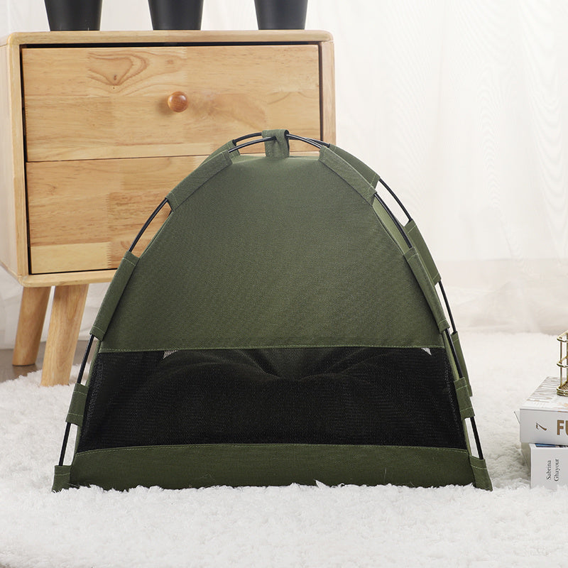 Dog and Cat Camping Bed with Cooling Pad
