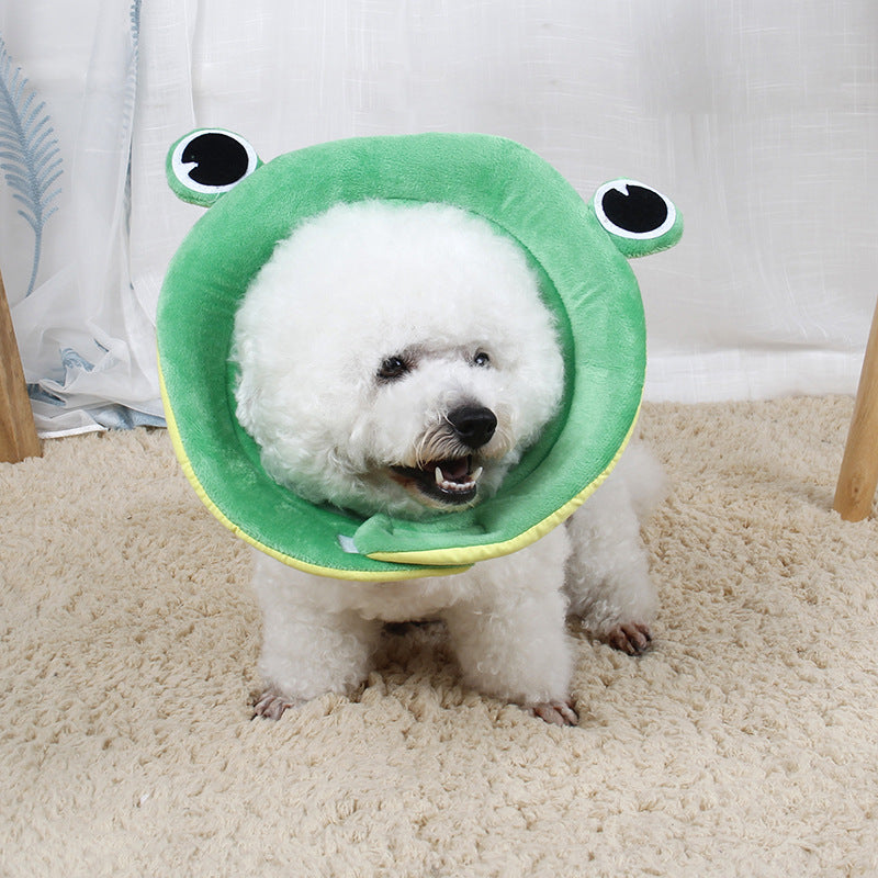 Pet Bite Prevention Collar with Flower Design