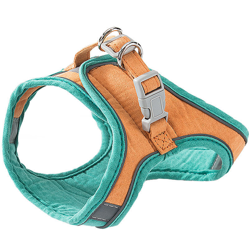 Reflective Cat Harness with Traction Rope for Walking