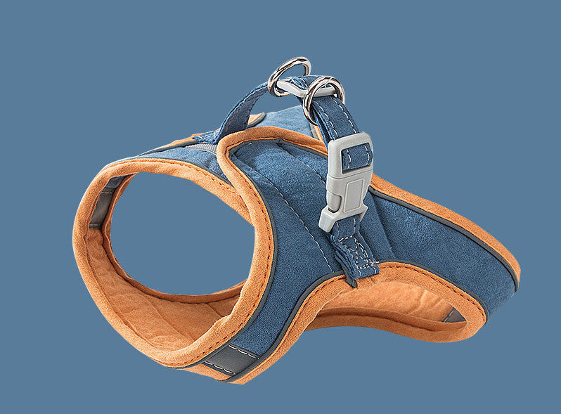 Reflective Cat Harness with Traction Rope for Walking