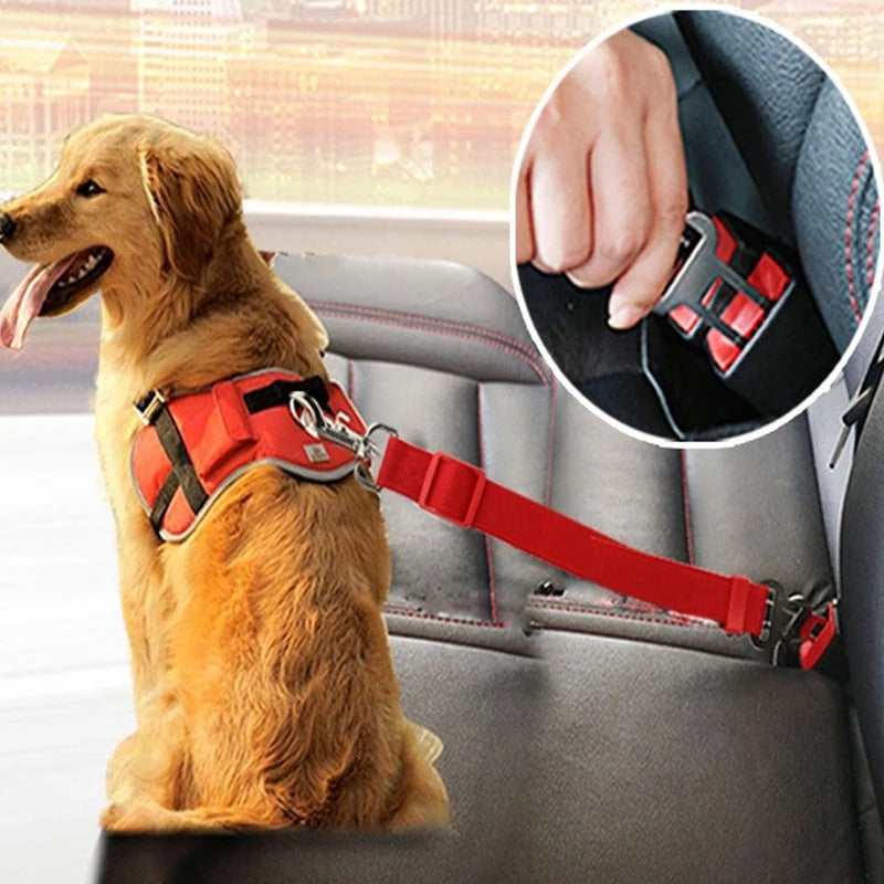 Adjustable Pet Car Seat Belt for Dogs and Cats