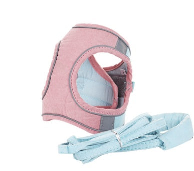 Adjustable Reflective Cat Harness with Traction Rope