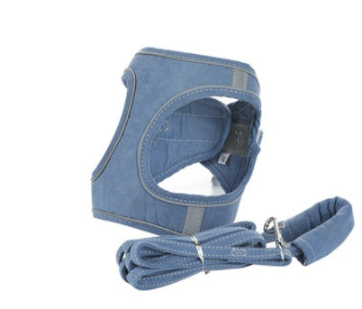 Adjustable Reflective Cat Harness with Traction Rope
