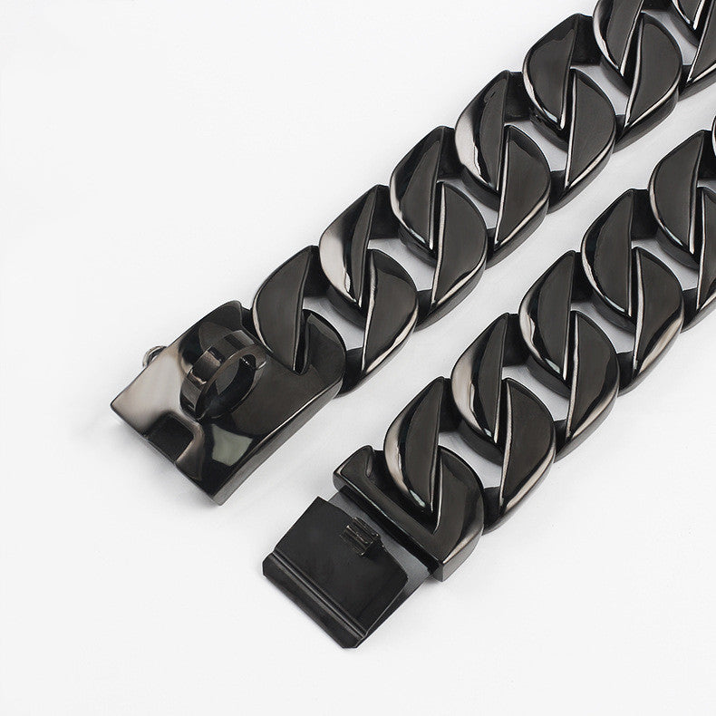 Stainless Steel Dog Chain Collar for Large Pets