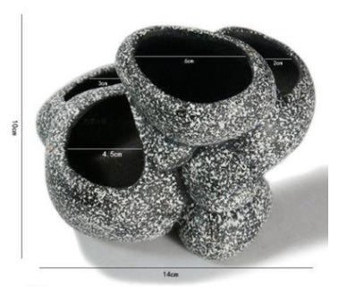 Ceramic Simulation Stone Pots for Fish Tanks