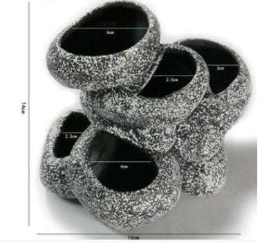 Ceramic Simulation Stone Pots for Fish Tanks
