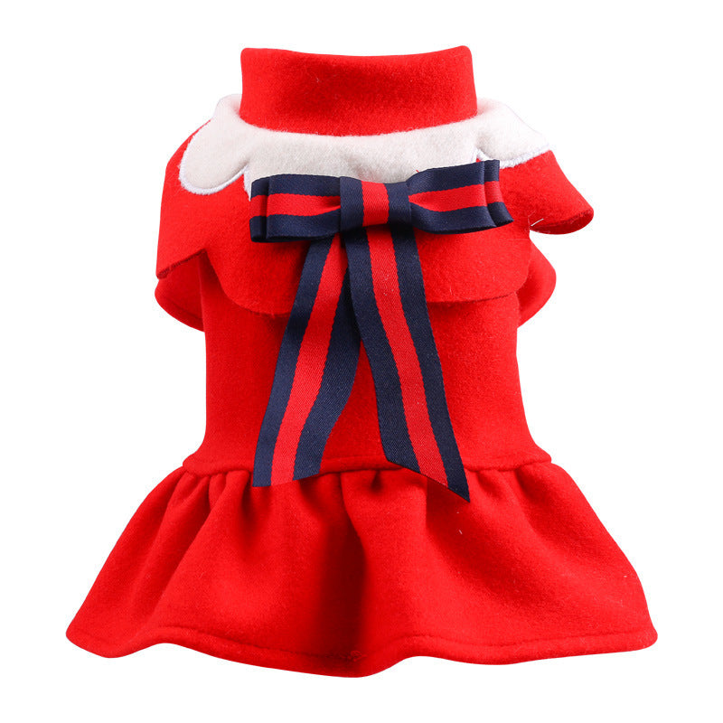 Autumn Winter Woolen Pet Costume for Cats and Dogs