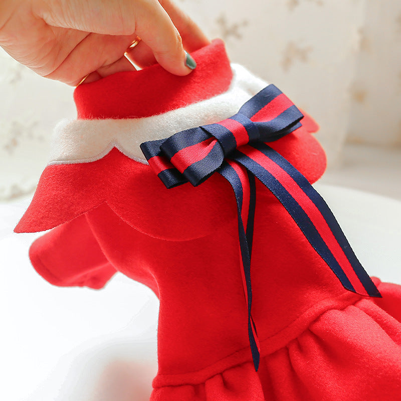 Autumn Winter Woolen Pet Costume for Cats and Dogs
