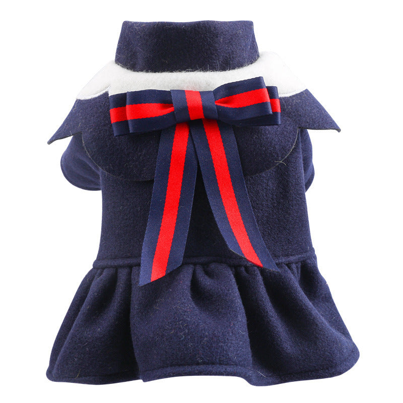 Autumn Winter Woolen Pet Costume for Cats and Dogs