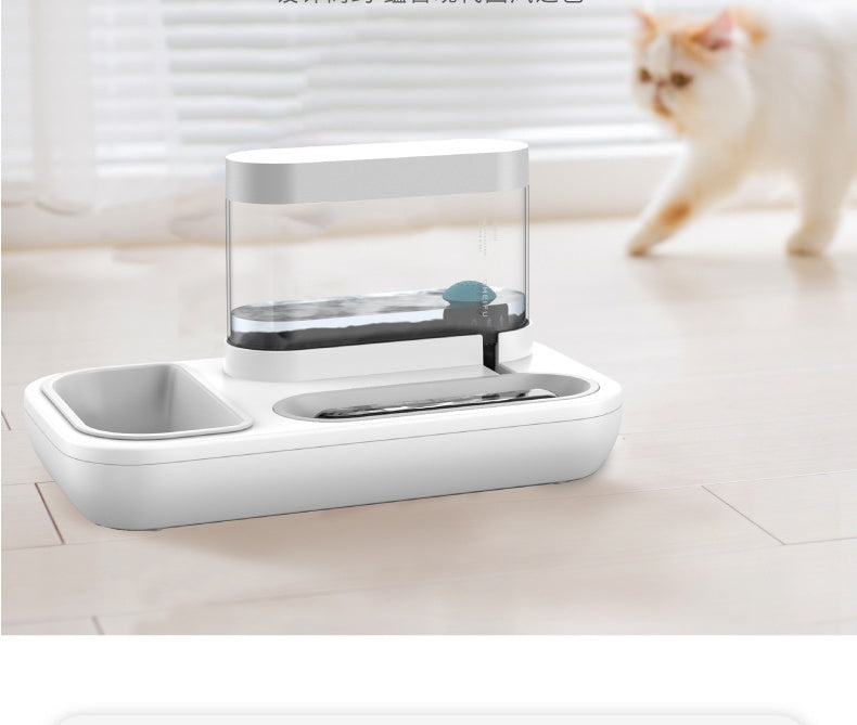 Pet Feeding Bowl with Water Dispenser