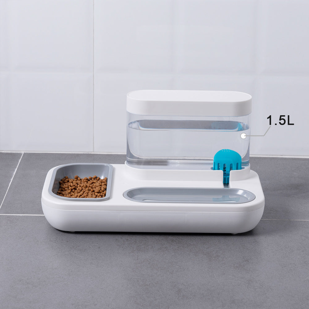 Pet Feeding Bowl with Water Dispenser