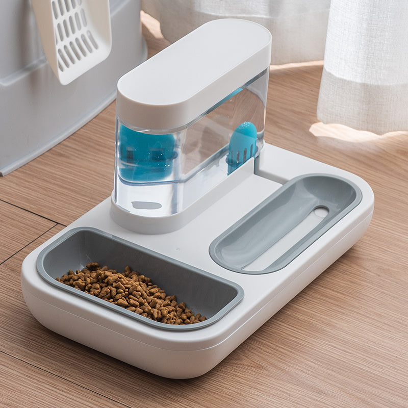 Pet Feeding Bowl with Water Dispenser