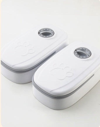 Automatic Pet Feeder with Timer and Stainless Steel Bowl