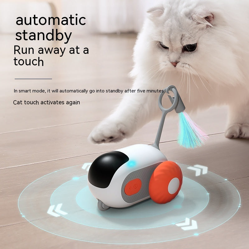 Smart Cat Toy Car with Remote Control and USB Charging
