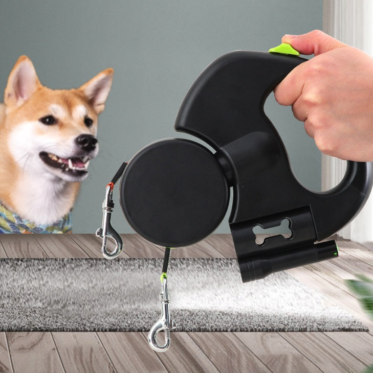 Dual Pet Leash for Small Dogs with 360° Swivel