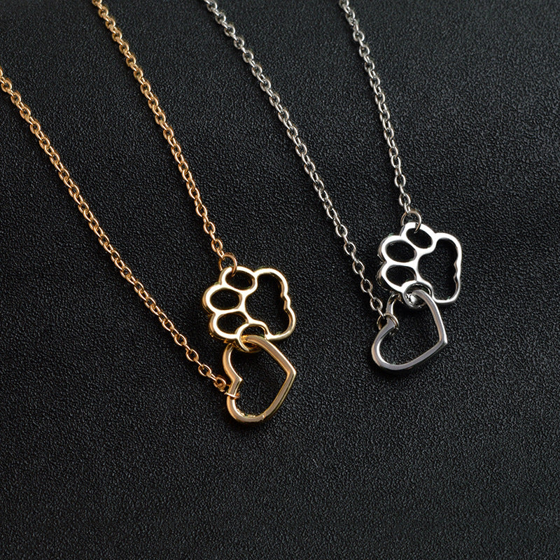 Dog paw necklace