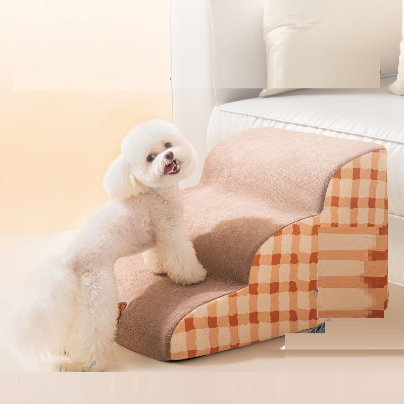 Soft Dog Stairs with Removable Sponge Steps