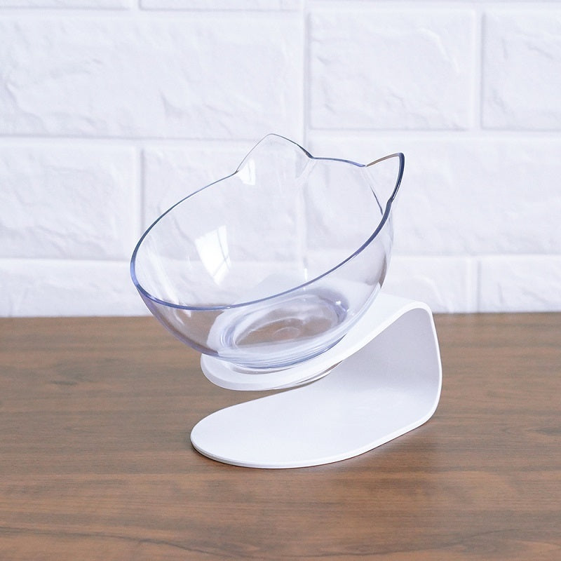 Ergonomic Raised Cat Feeder Protects Cervical Vertebrae