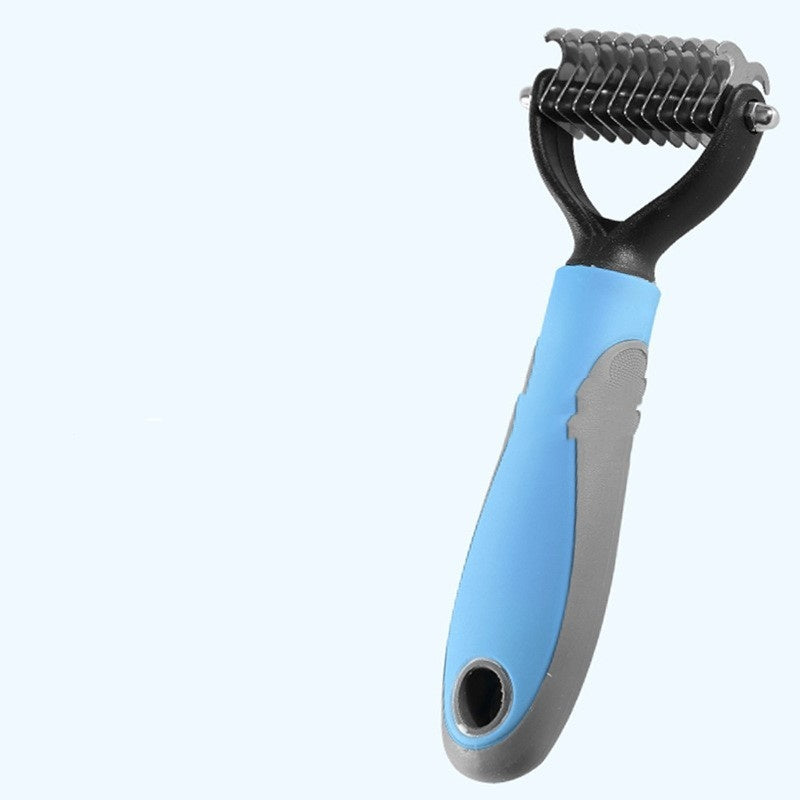 Double-Sided Pet Fur Knot Cutter Comb