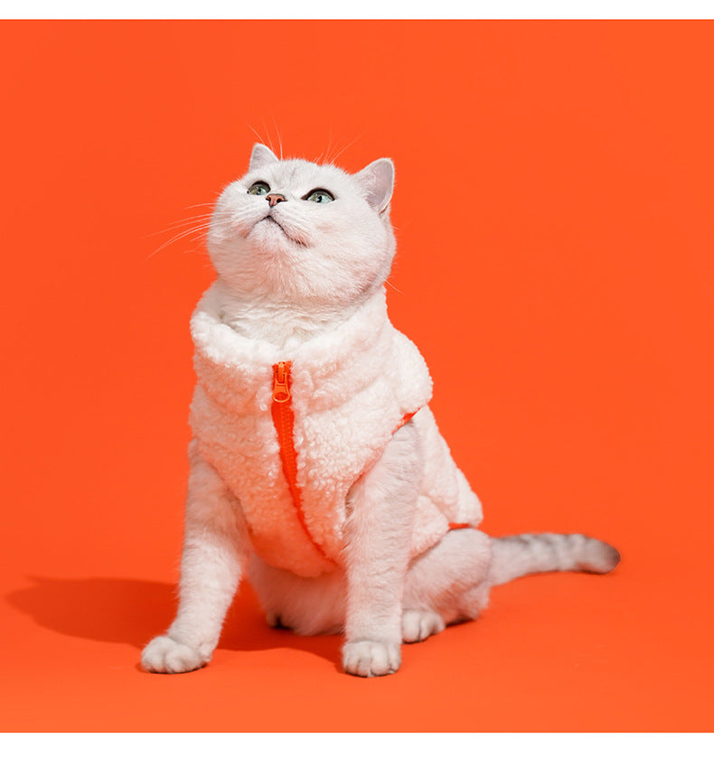 Winter Warm Pet Vest – Turtleneck Velvet for Kittens