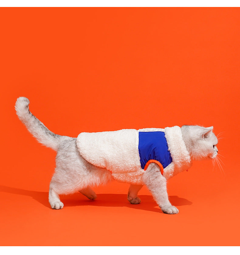 Winter Warm Pet Vest – Turtleneck Velvet for Kittens