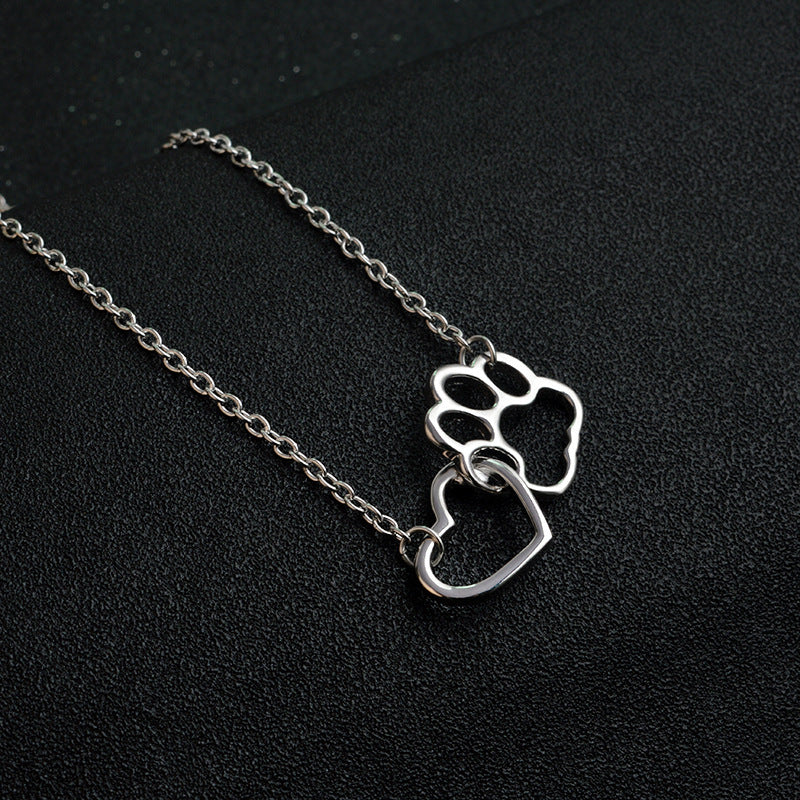 Dog paw necklace