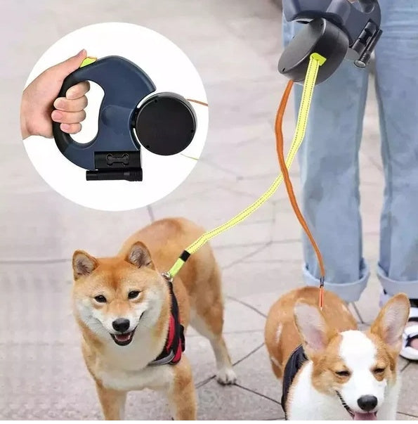 360° Swivel Double Dog Leash for Walking