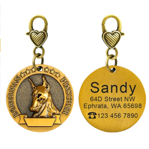 Custom Dog Identity Card with Engraved Tag