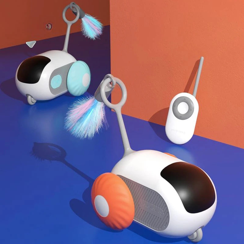 Smart Cat Toy Car with Remote Control and USB Charging