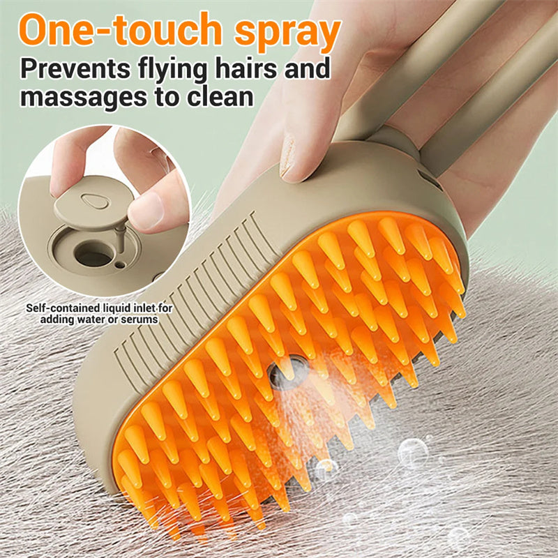 Electric Steam Brush for Pet Hair Cleaning