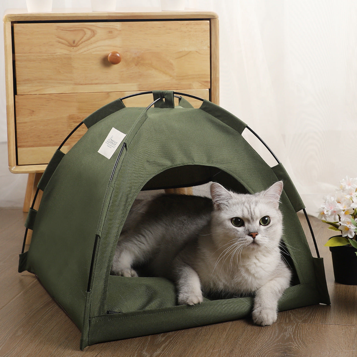 Dog and Cat Camping Bed with Cooling Pad