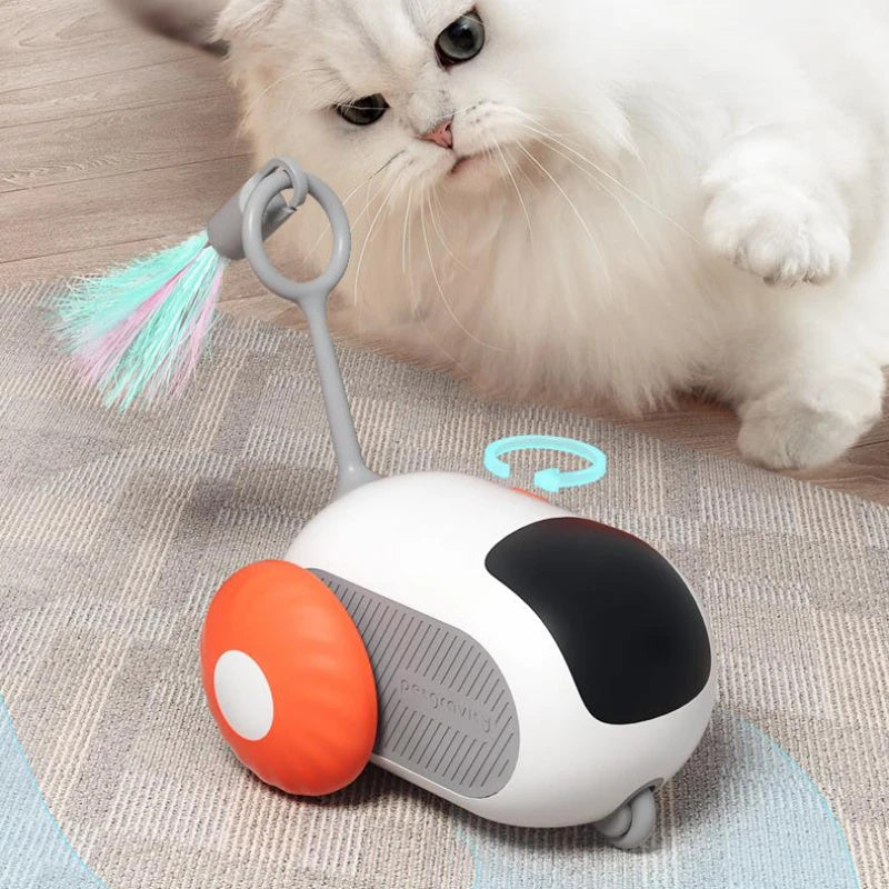 Smart Cat Toy Car with Remote Control and USB Charging