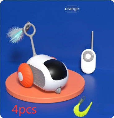Smart Cat Toy Car with Remote Control and USB Charging