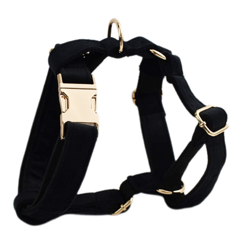 Velvet Fabric Dog Collar for Pets