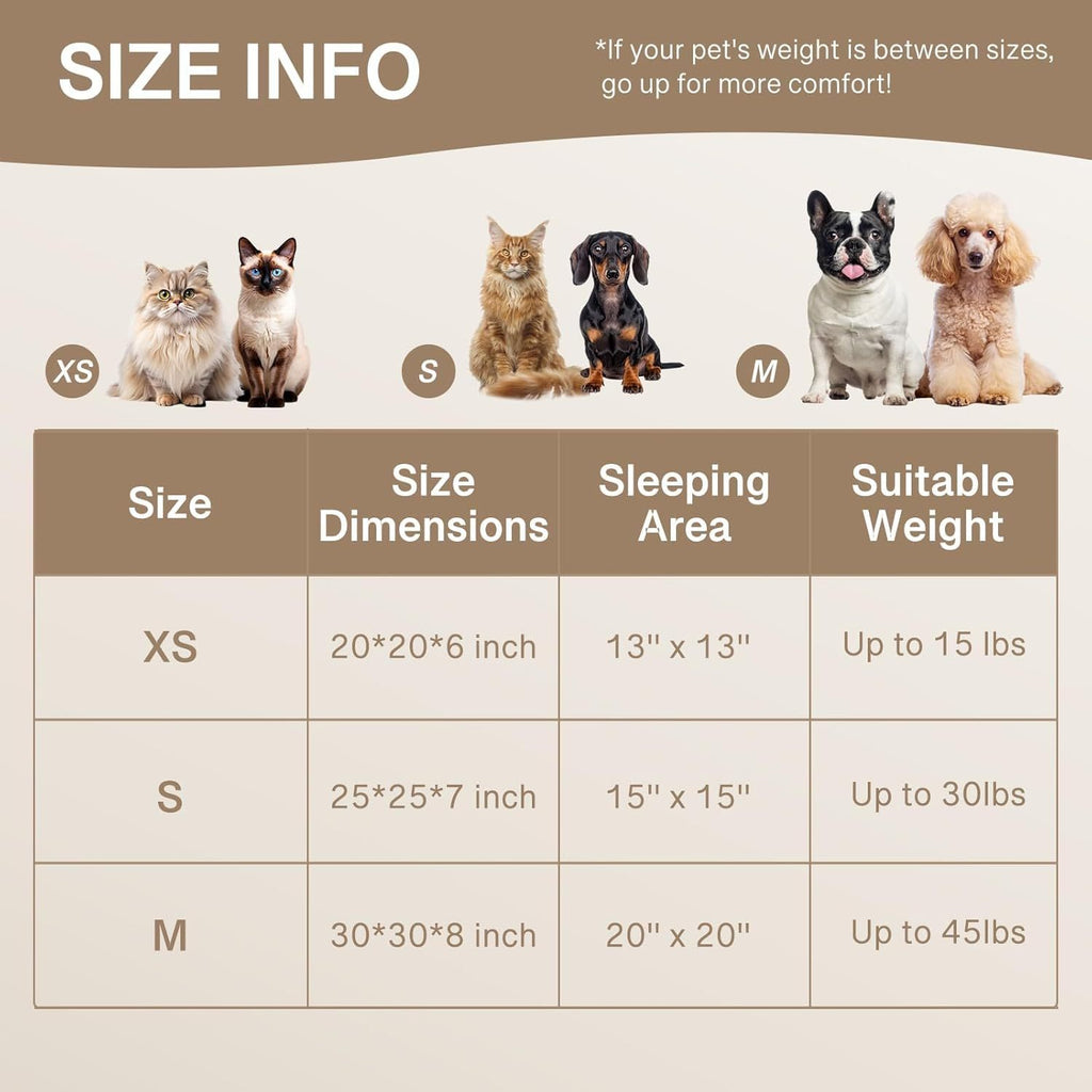 MEWOOFUN Calming Dog Bed with Plush Comfort