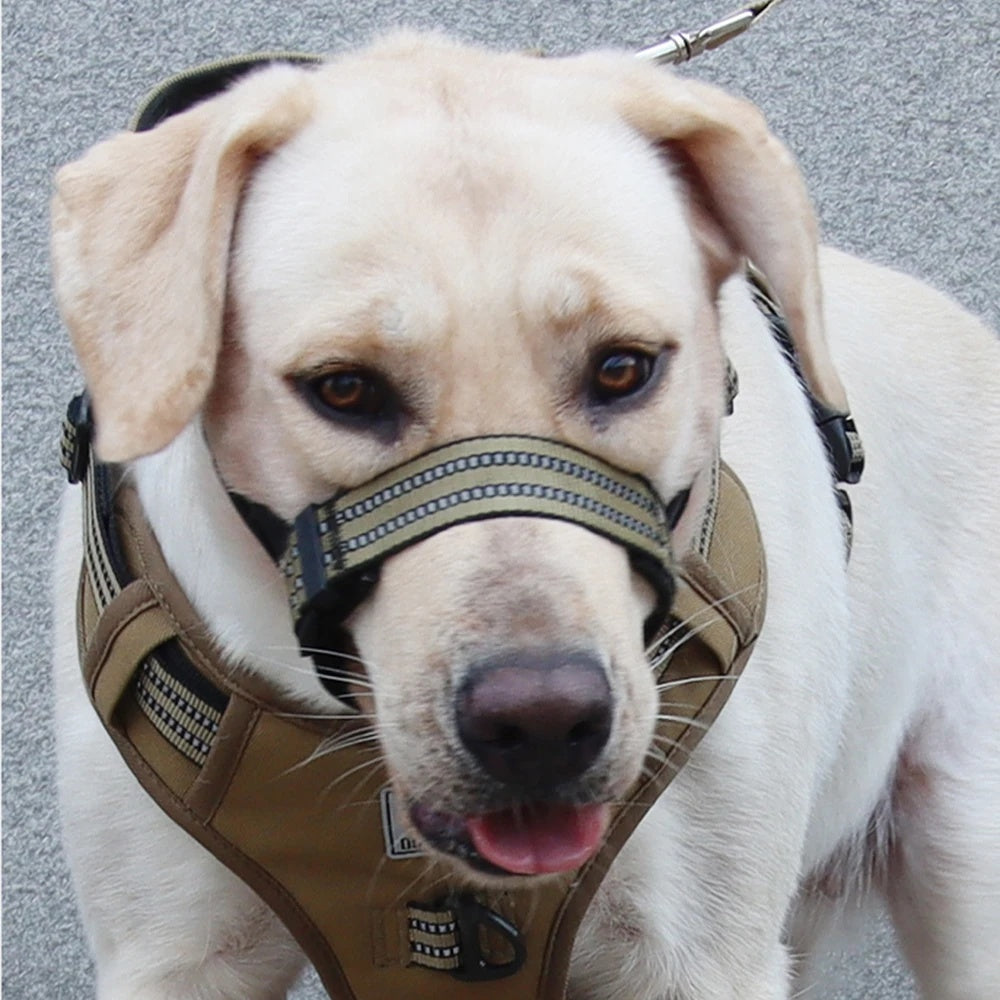 Reflective Anti-Biting Dog Muzzle for Large Dogs