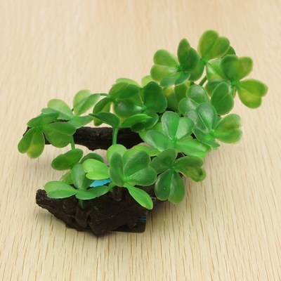 Grass and wood decoration simulation plant