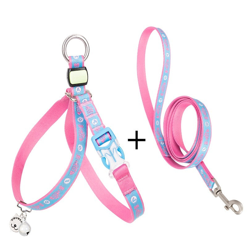 Cat Bell Harness with Leash for Small Dogs