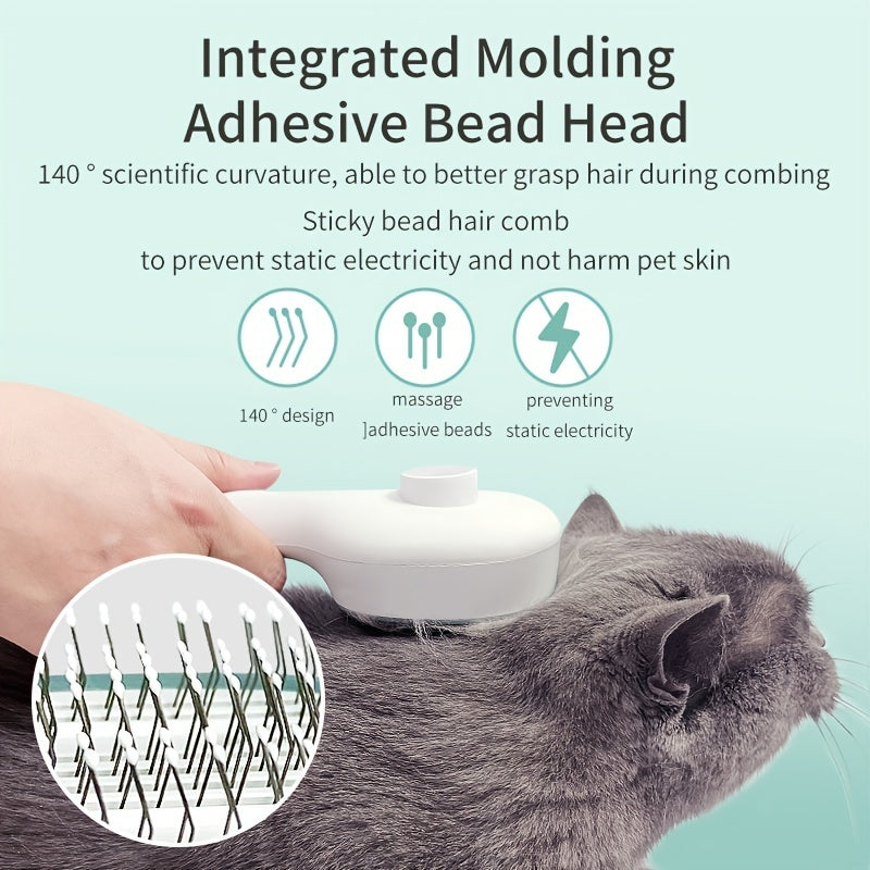 Self-Cleaning Pet Grooming Comb with UVC Sterilization