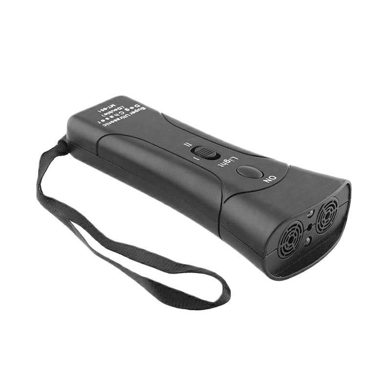 3-in-1 Ultrasonic Dog Trainer with LED Flashlight