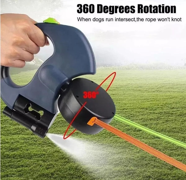 360° Swivel Double Dog Leash for Walking